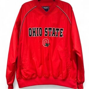 Vintage Ohio State Buckeyes Red Windbreaker Pullover | Medium